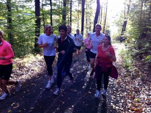 Lauftraining - Waldlaufen in der Gruppe